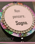 Orecchini di carta Non pensare. Sogna.