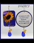 Orecchini di carta Prendi esempio dal girasole