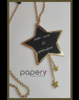 Collana in oro Abbi cura di splendere