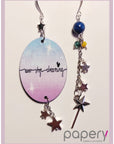 Orecchini di carta Trilly never stop dreaming