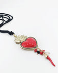 Collana Cuore sacro rosso