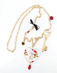 Collana Serratura e chiave appoggiata