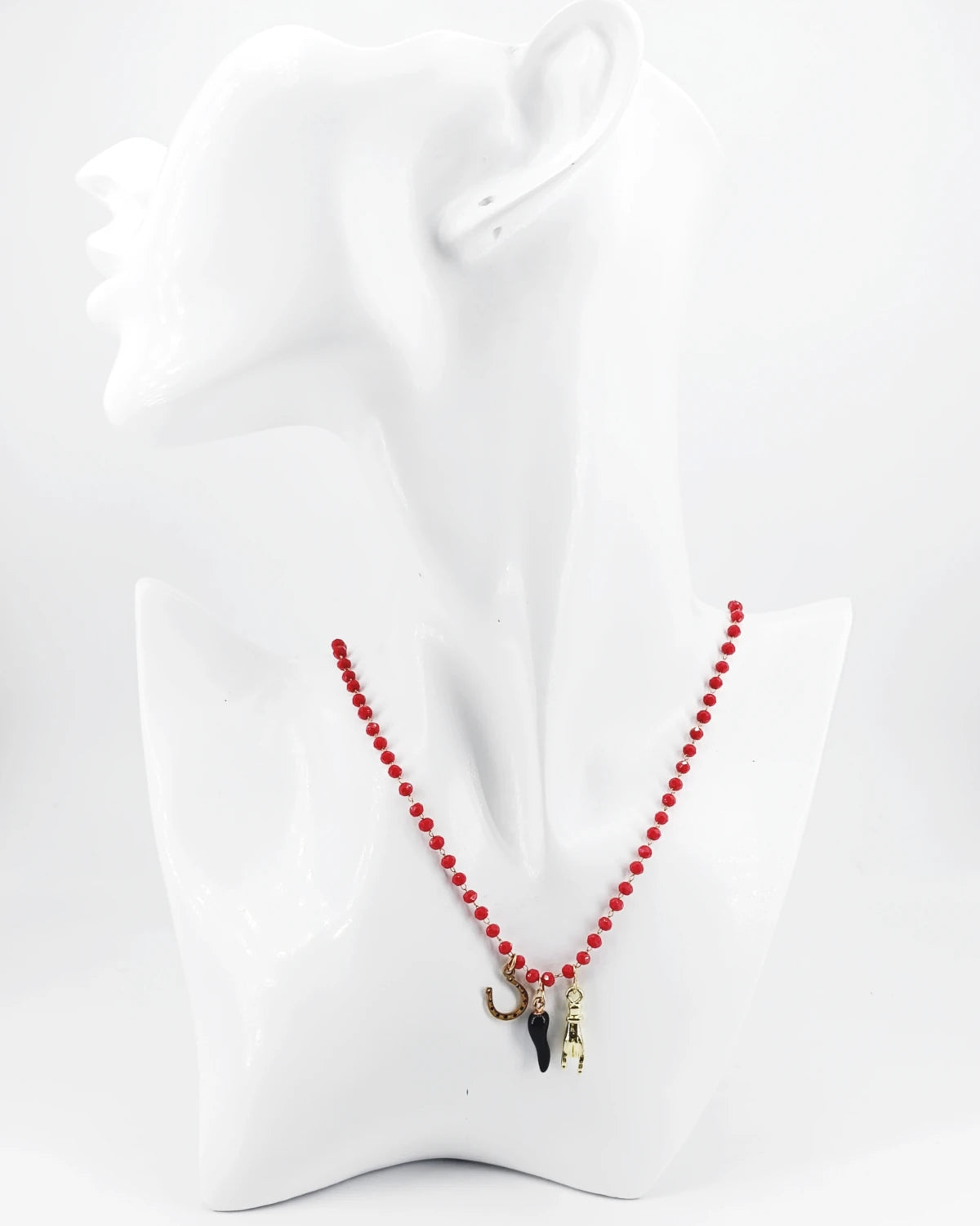 Collana della fortuna con amuleti