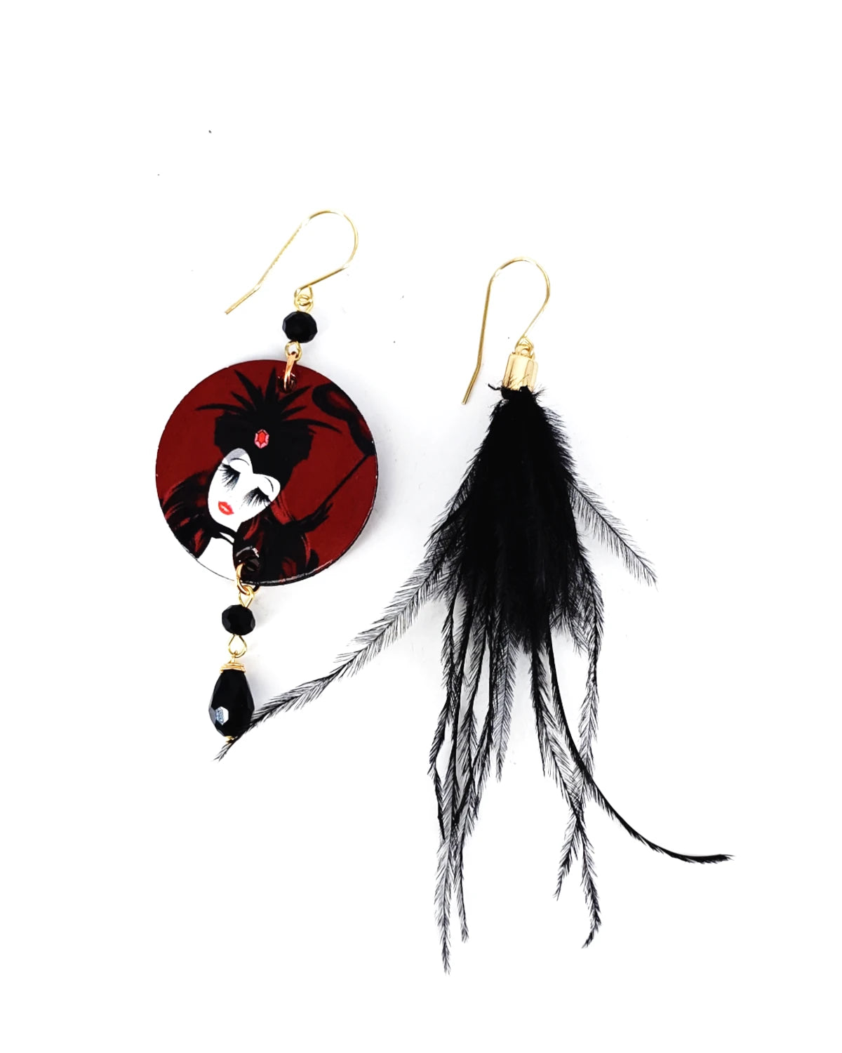 Orecchini Donna con le ciglia lunghe