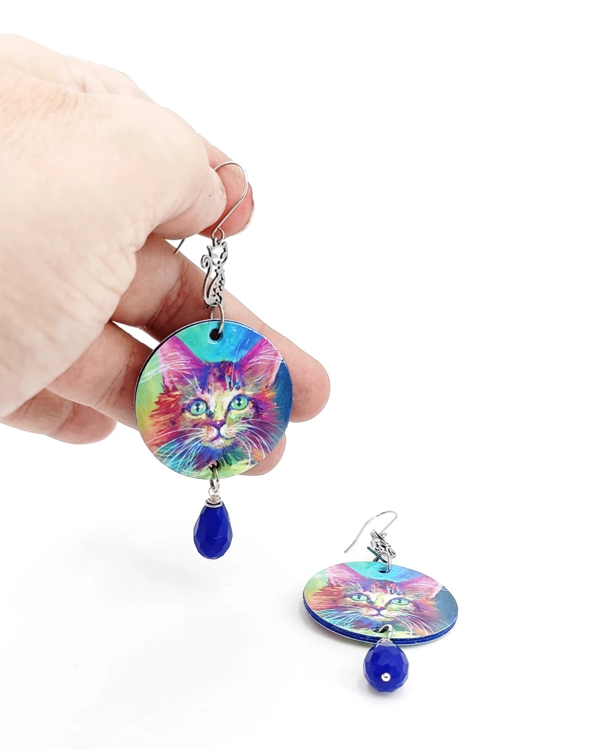 Orecchini Gattini colorati