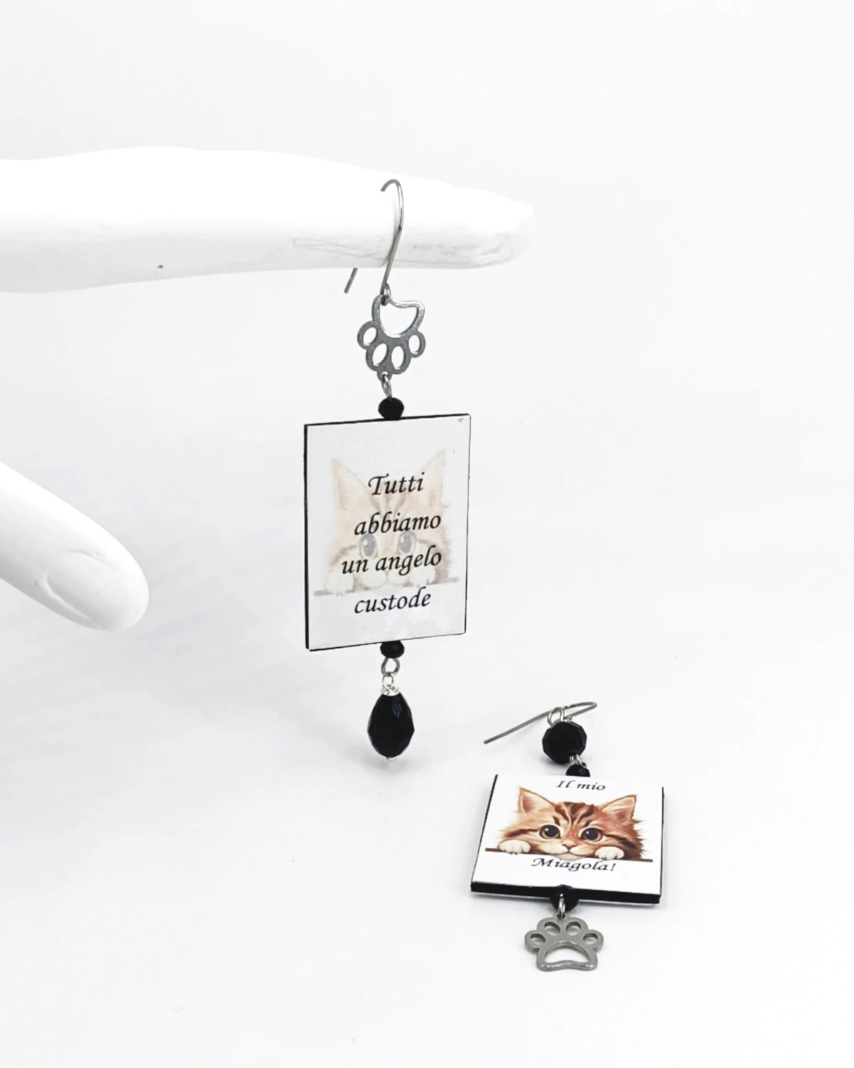 Orecchini Il mio angelo custode miagola