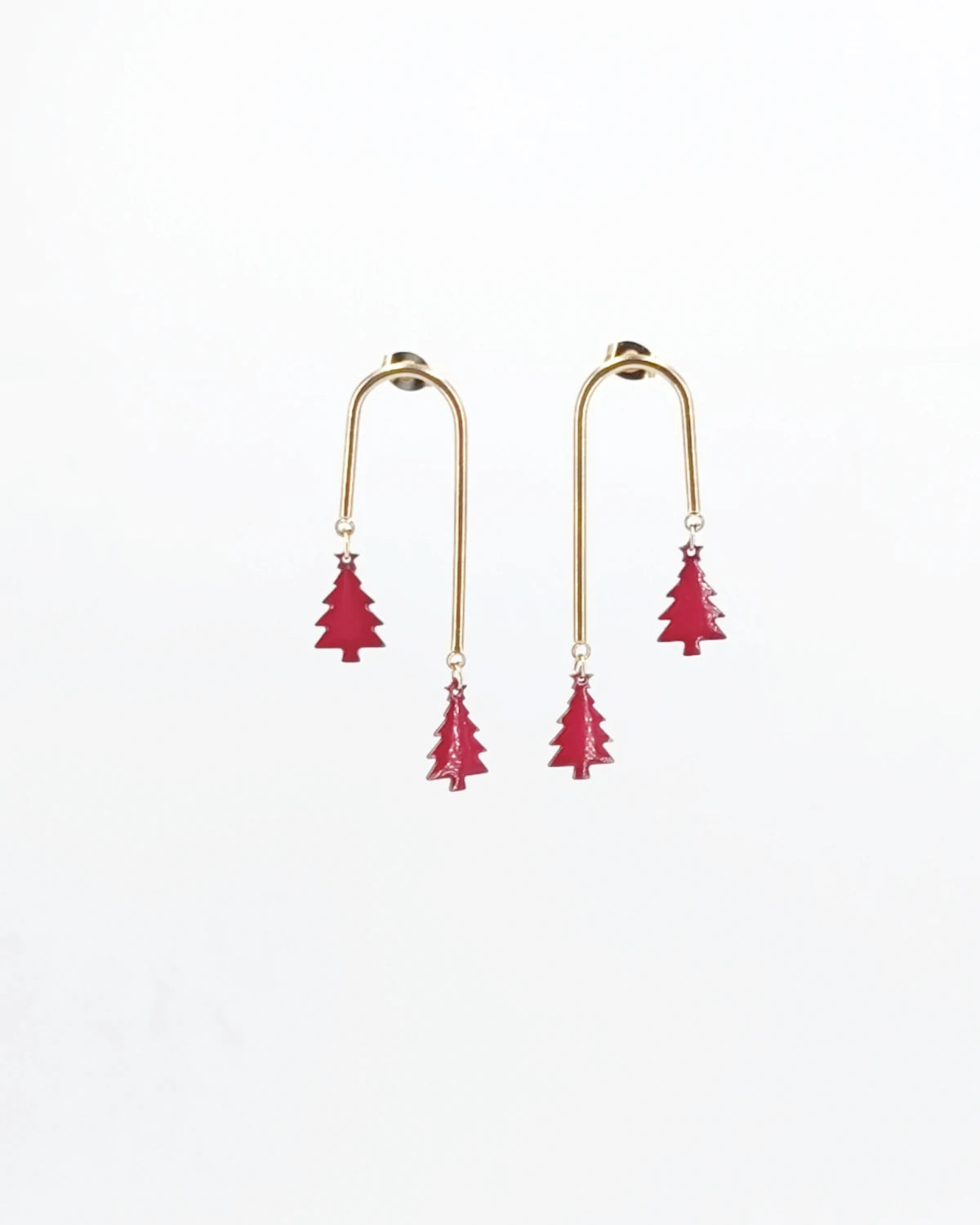 Orecchini Natalizi con alberelli