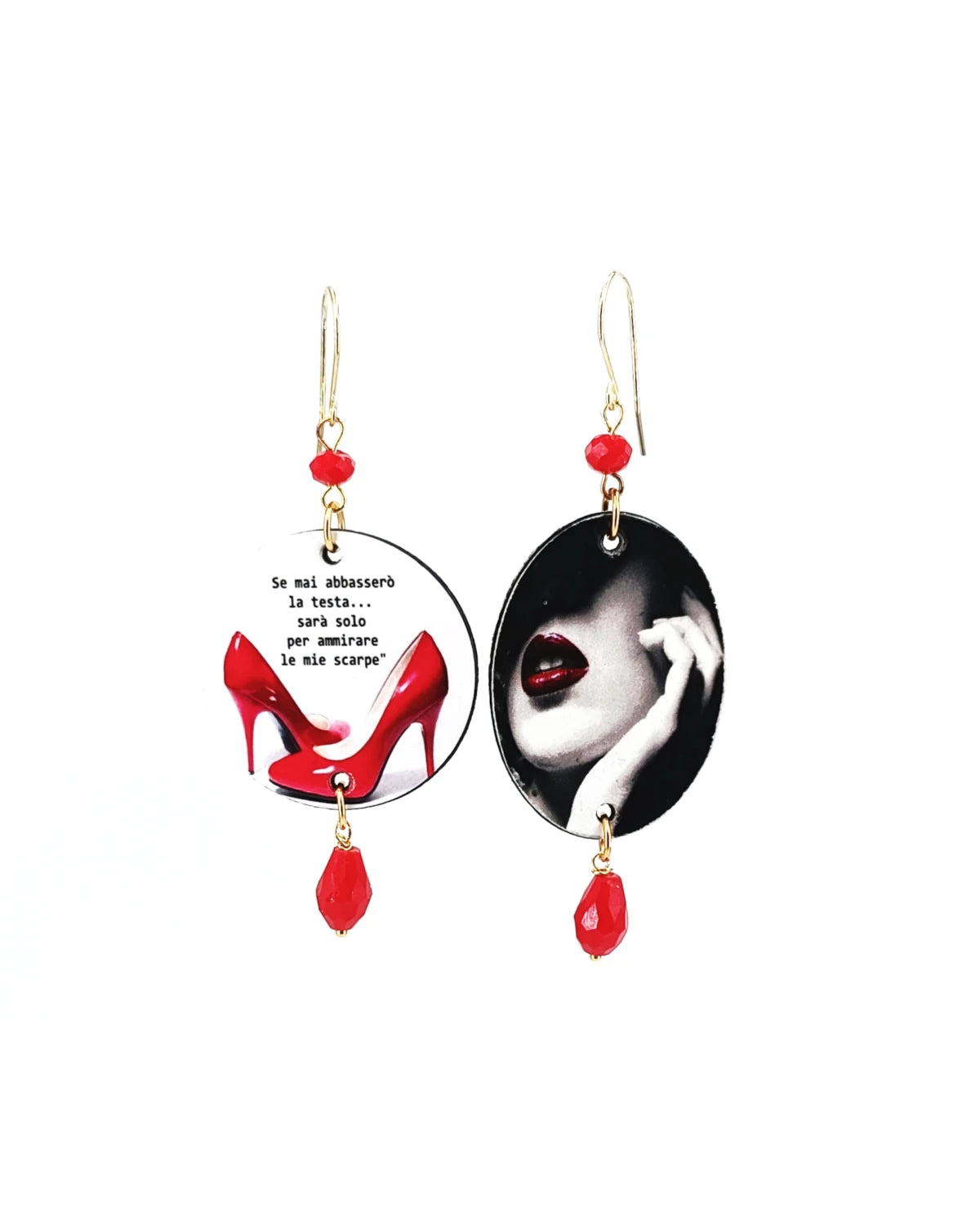 Orecchini di carta Ammiro solo le mie scarpe