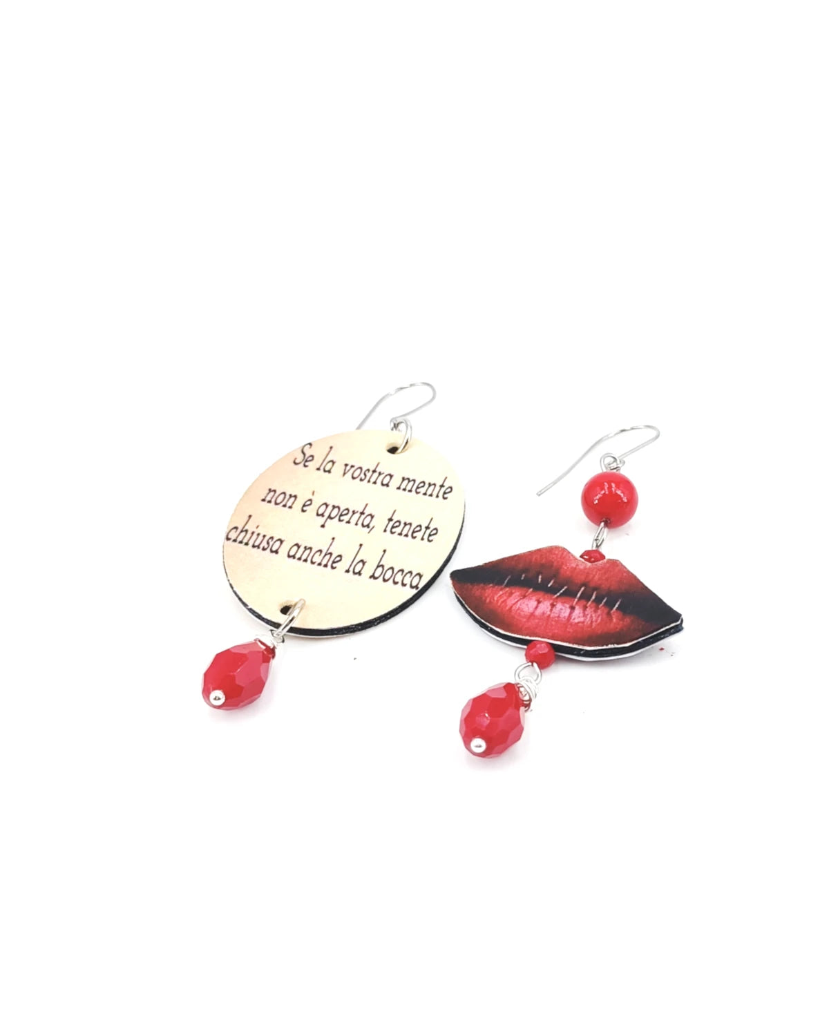 Orecchini di carta Bocca chiusa