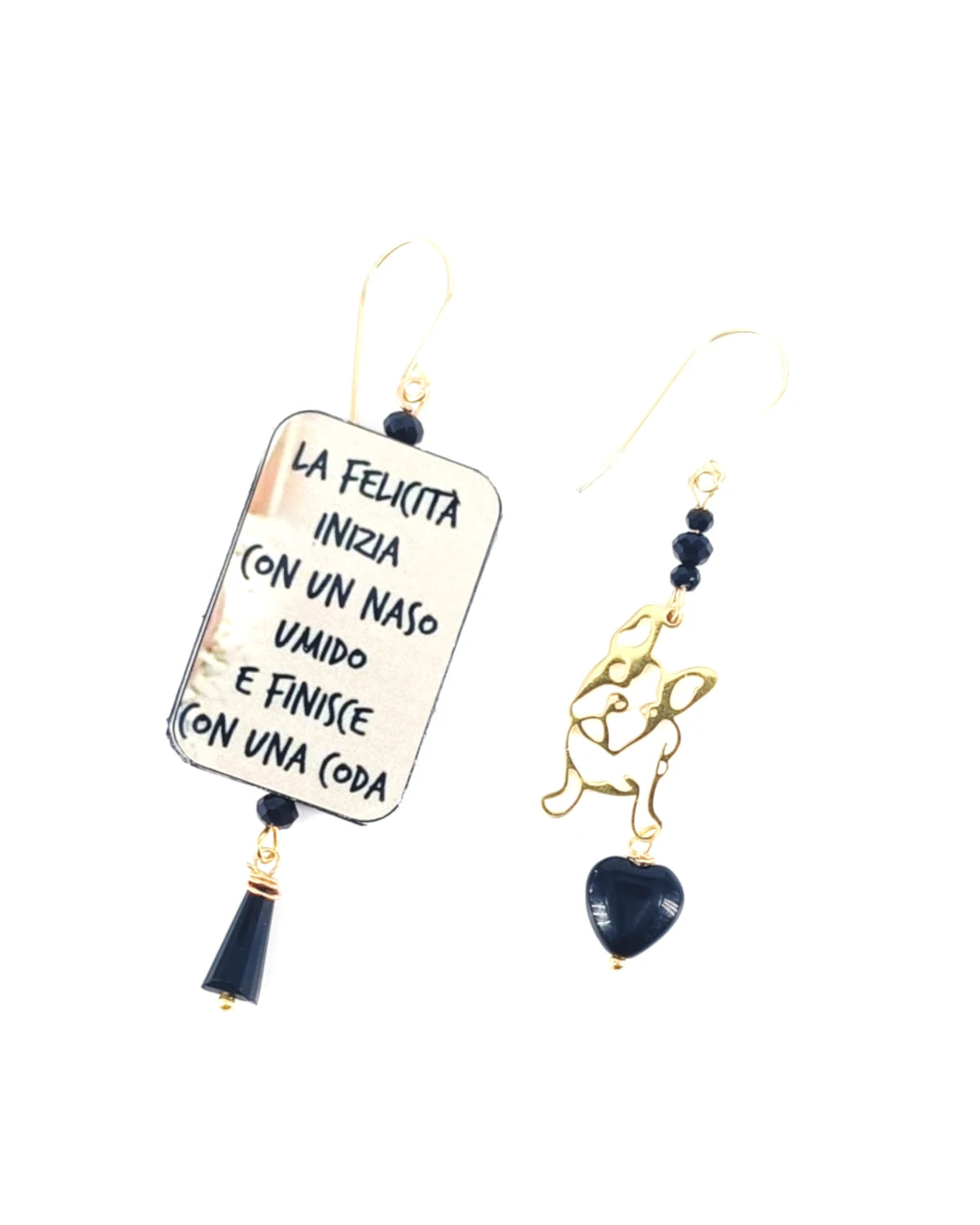 Orecchini di carta Bulldog