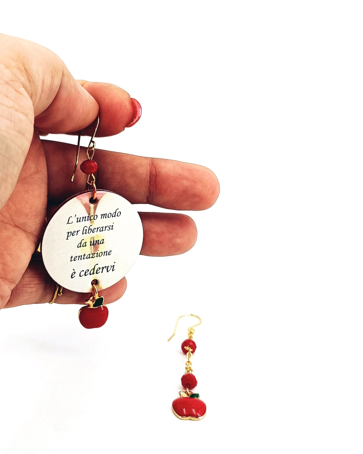 Orecchini di carta Cedere alla tentazione
