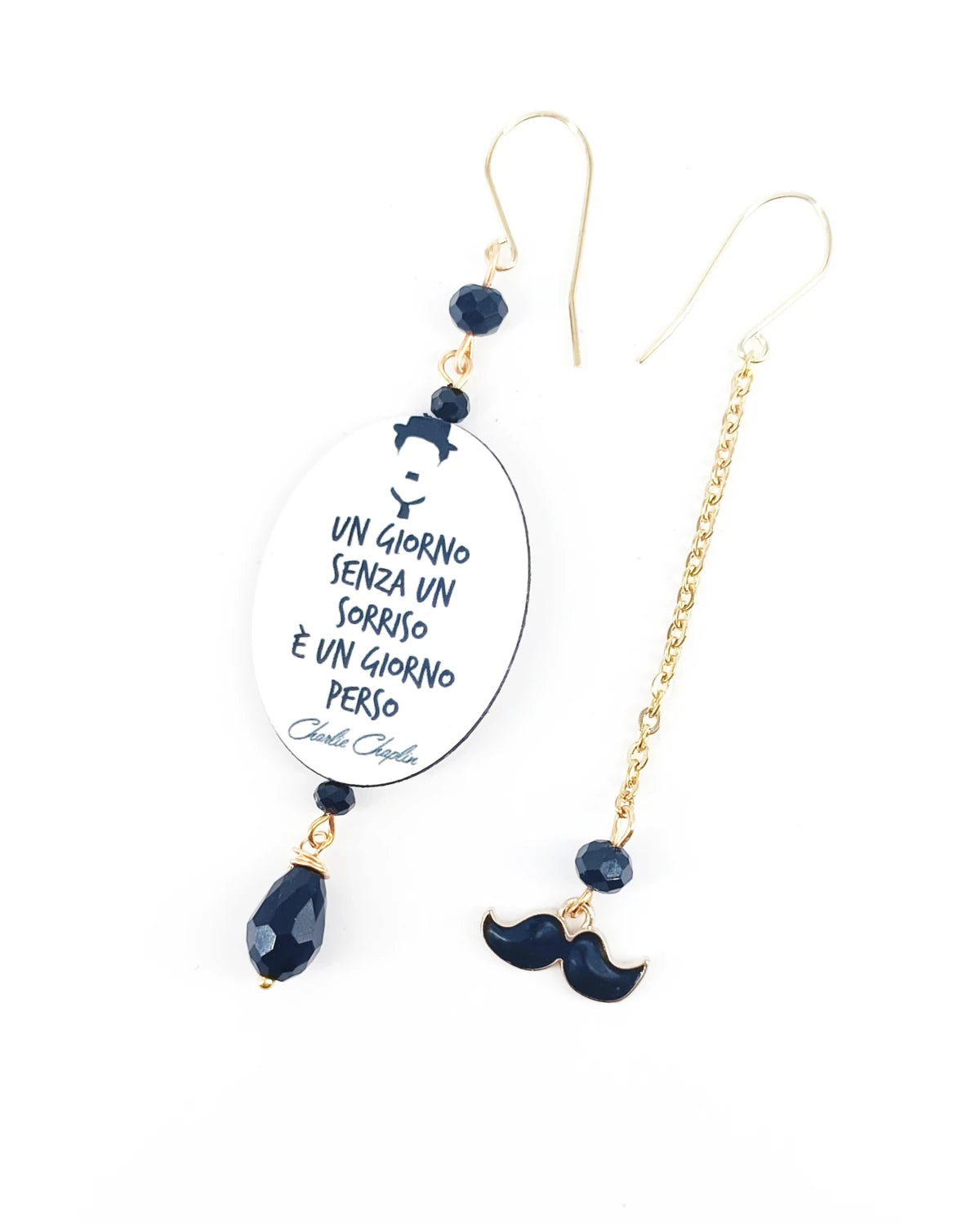 Orecchini di carta Charlie Chaplin