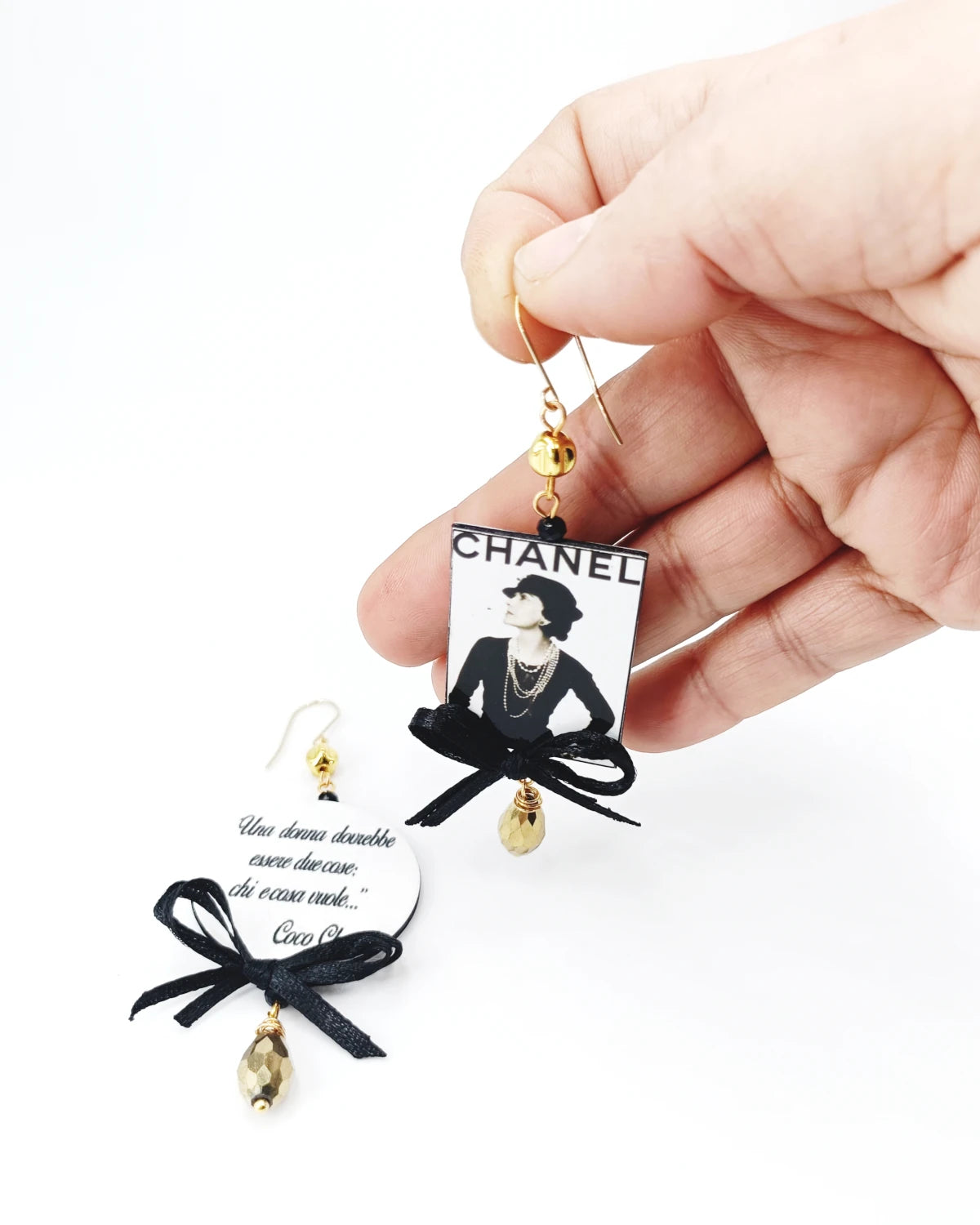 Orecchini di carta Chi e cosa vuoi