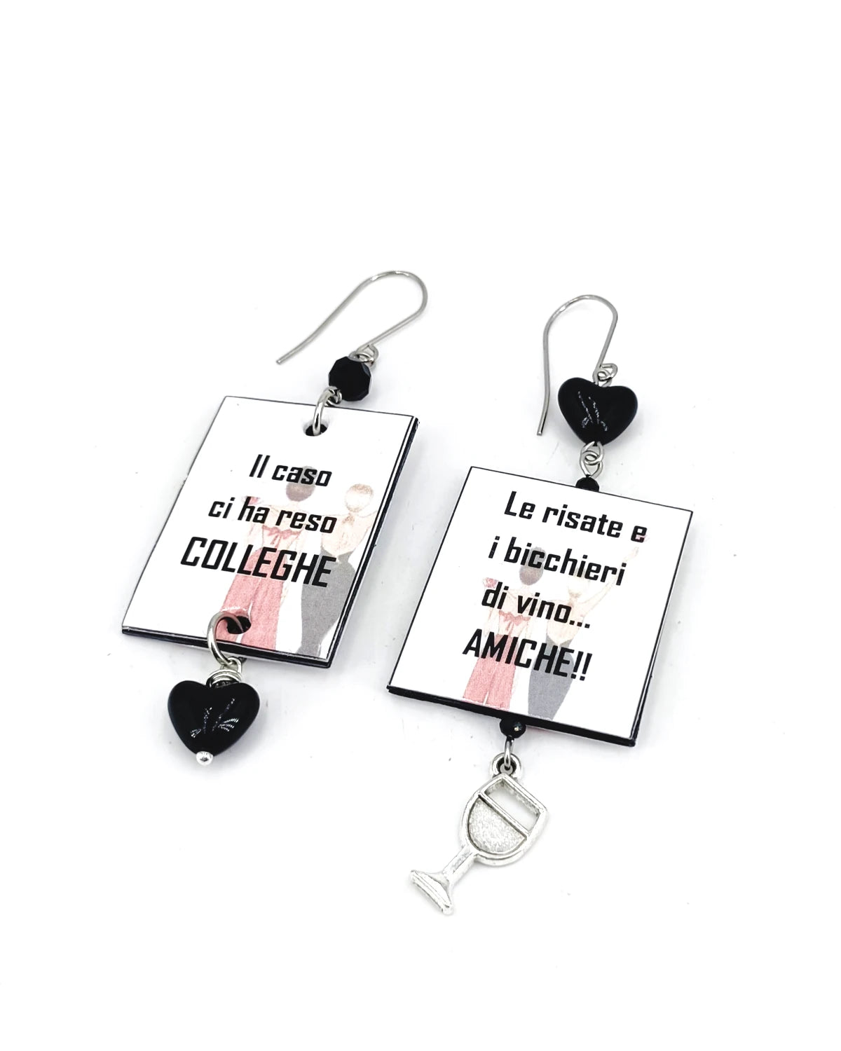 Orecchini di carta Colleghe amiche