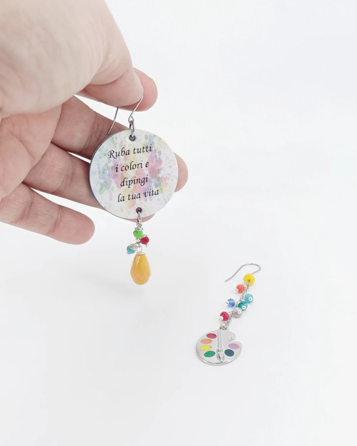 Orecchini di carta Dipingi la tua vita