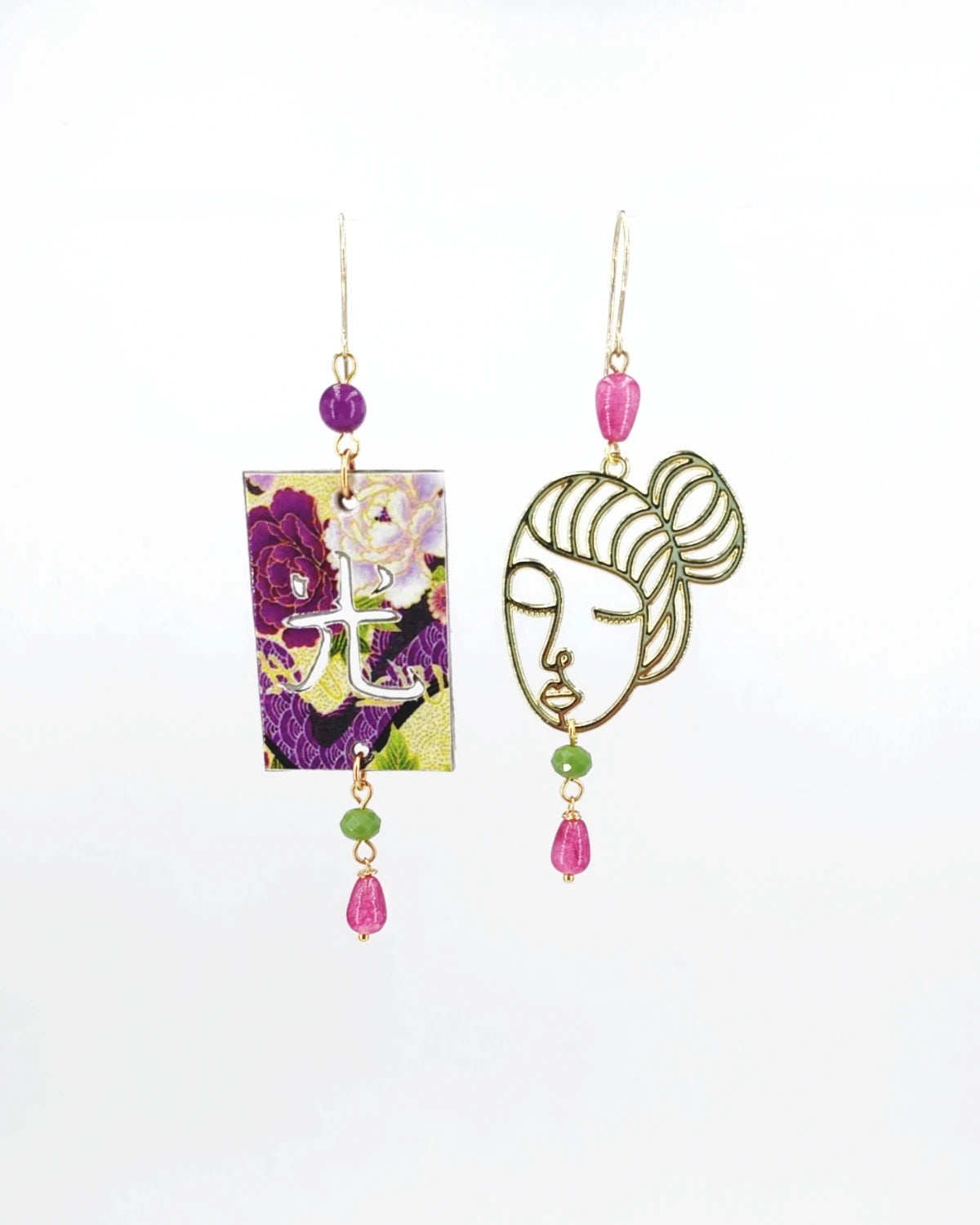 Orecchini di carta Donna giapponese