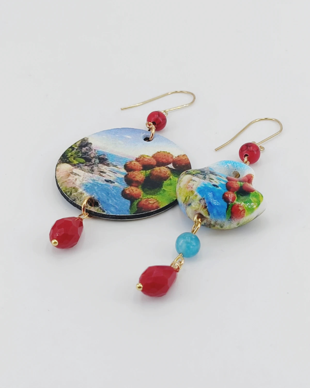 Orecchini di carta Fico d'India