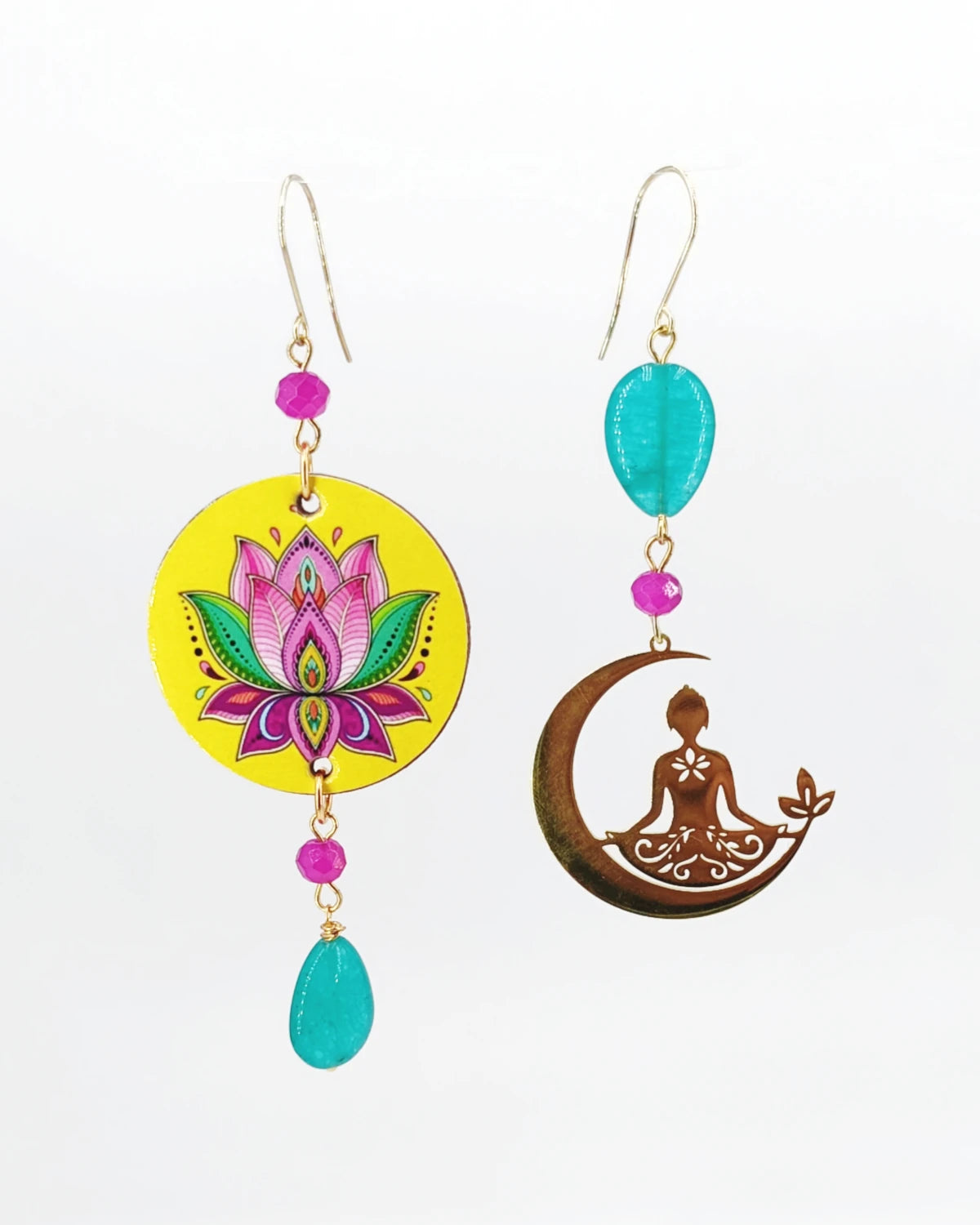 Orecchini di carta Fiore di loto