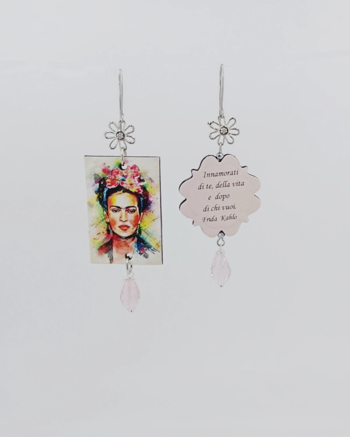 Orecchini di carta Frida Kahlo innamorati di te della vita