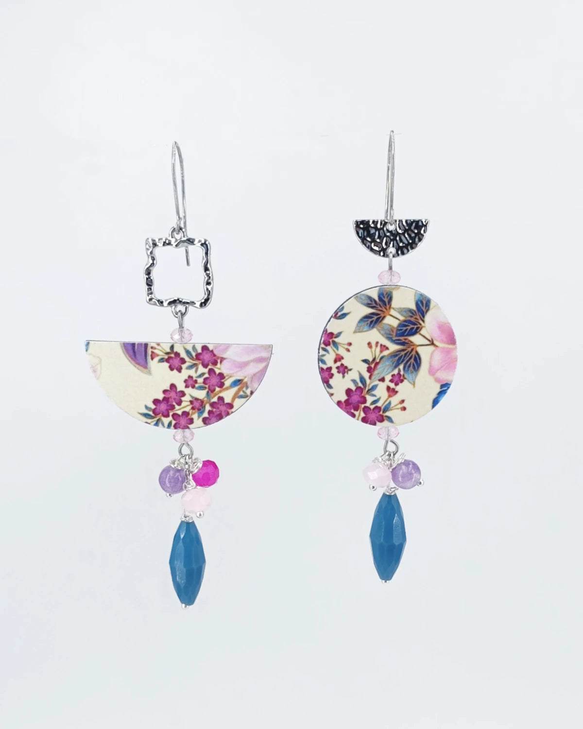 Orecchini di carta Giappone in fiore