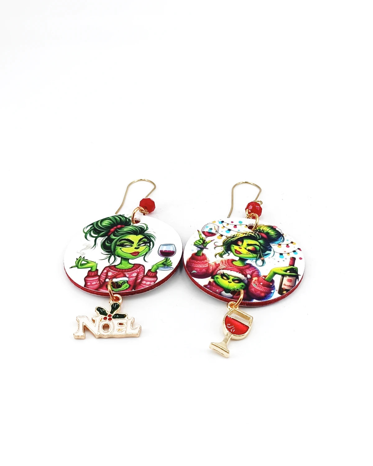 Orecchini di carta Grinch donna