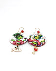 Orecchini di carta Grinch donna