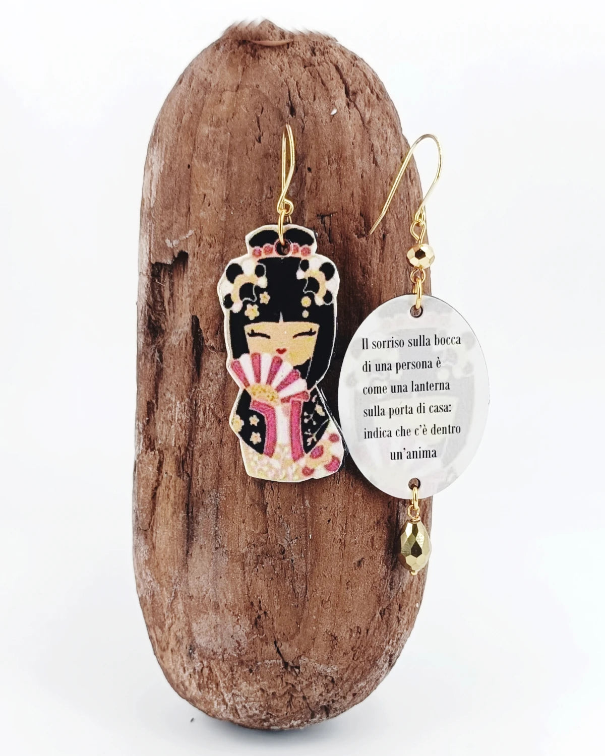 Orecchini di carta Il sorriso come una lanterna