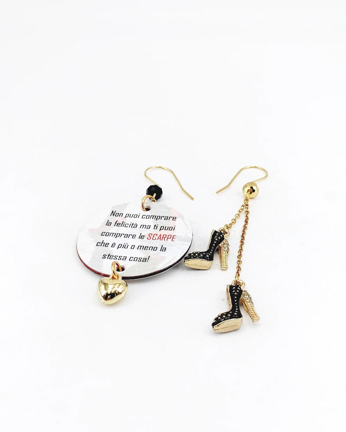 Orecchini di carta Indossa la felicità