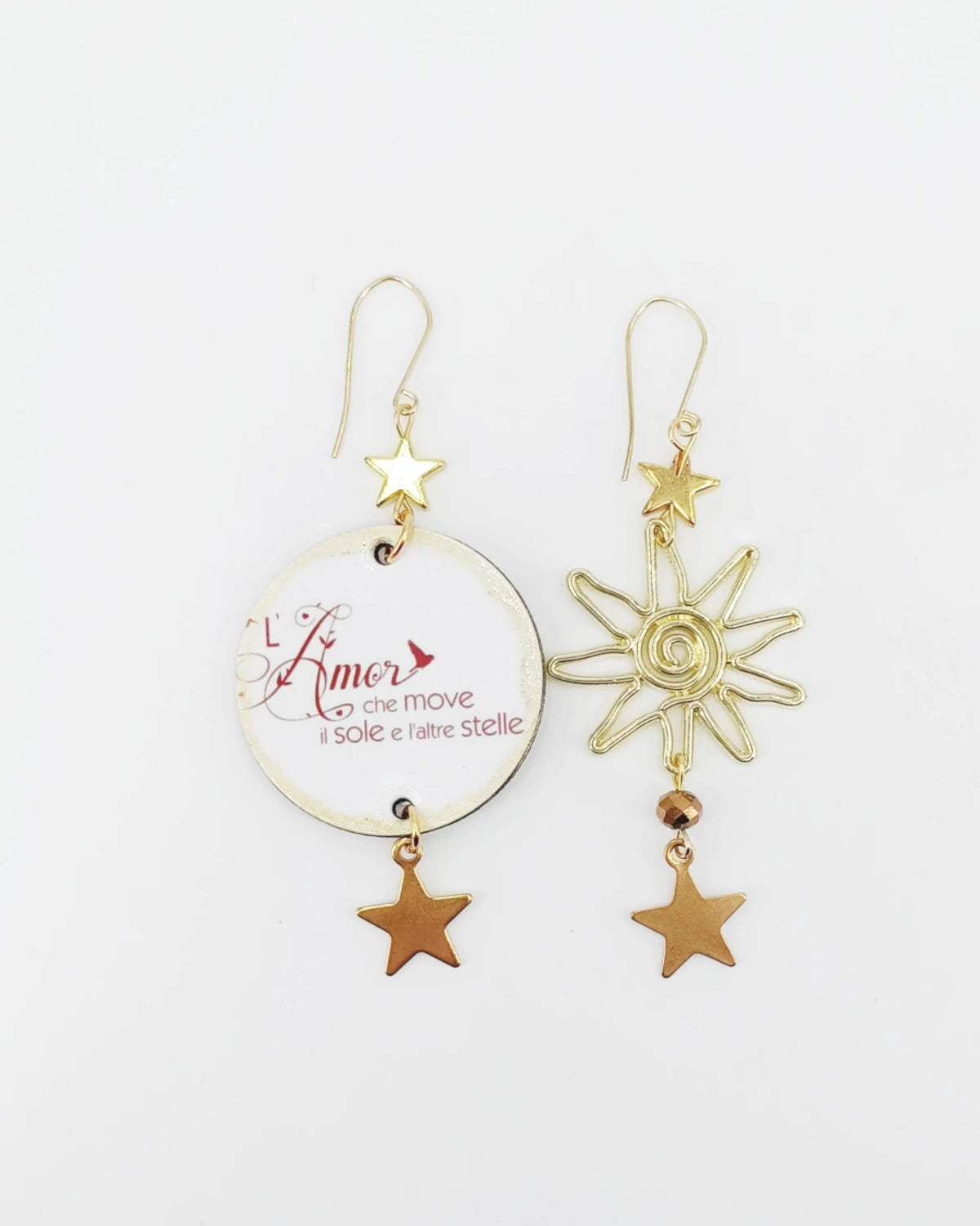 Orecchini di carta L'amor che move il sole dante