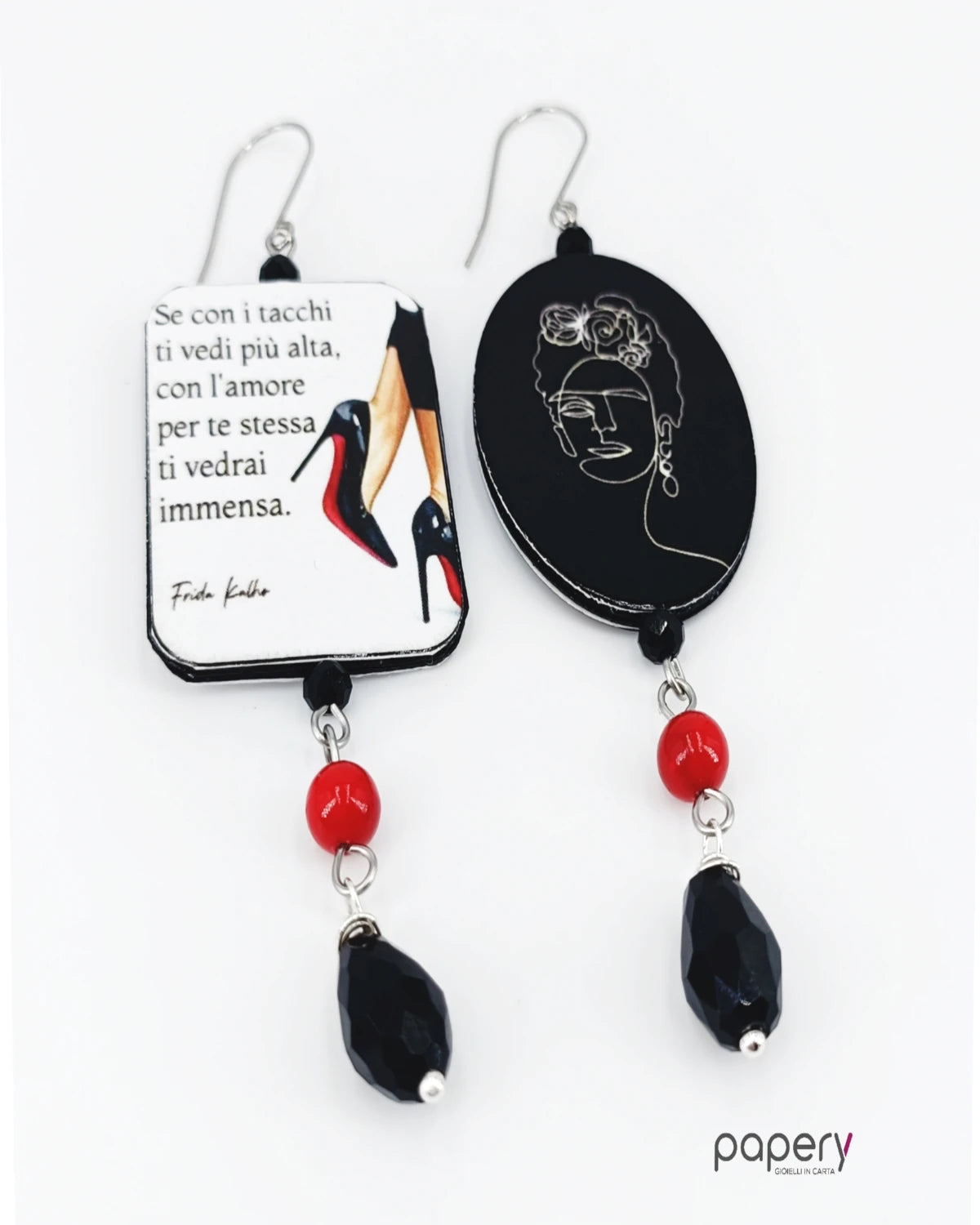 Orecchini di carta L'amore per te stessa frida