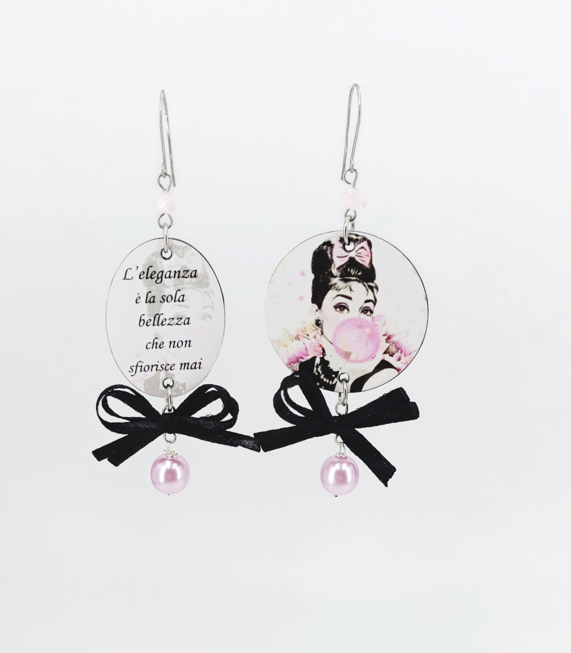 Orecchini di carta L'eleganza non sfiorisce mai