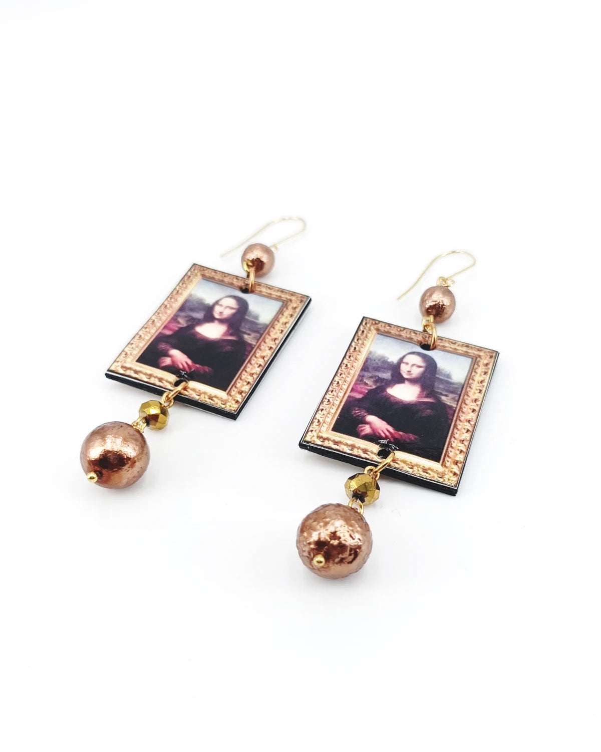 Orecchini di carta La Gioconda