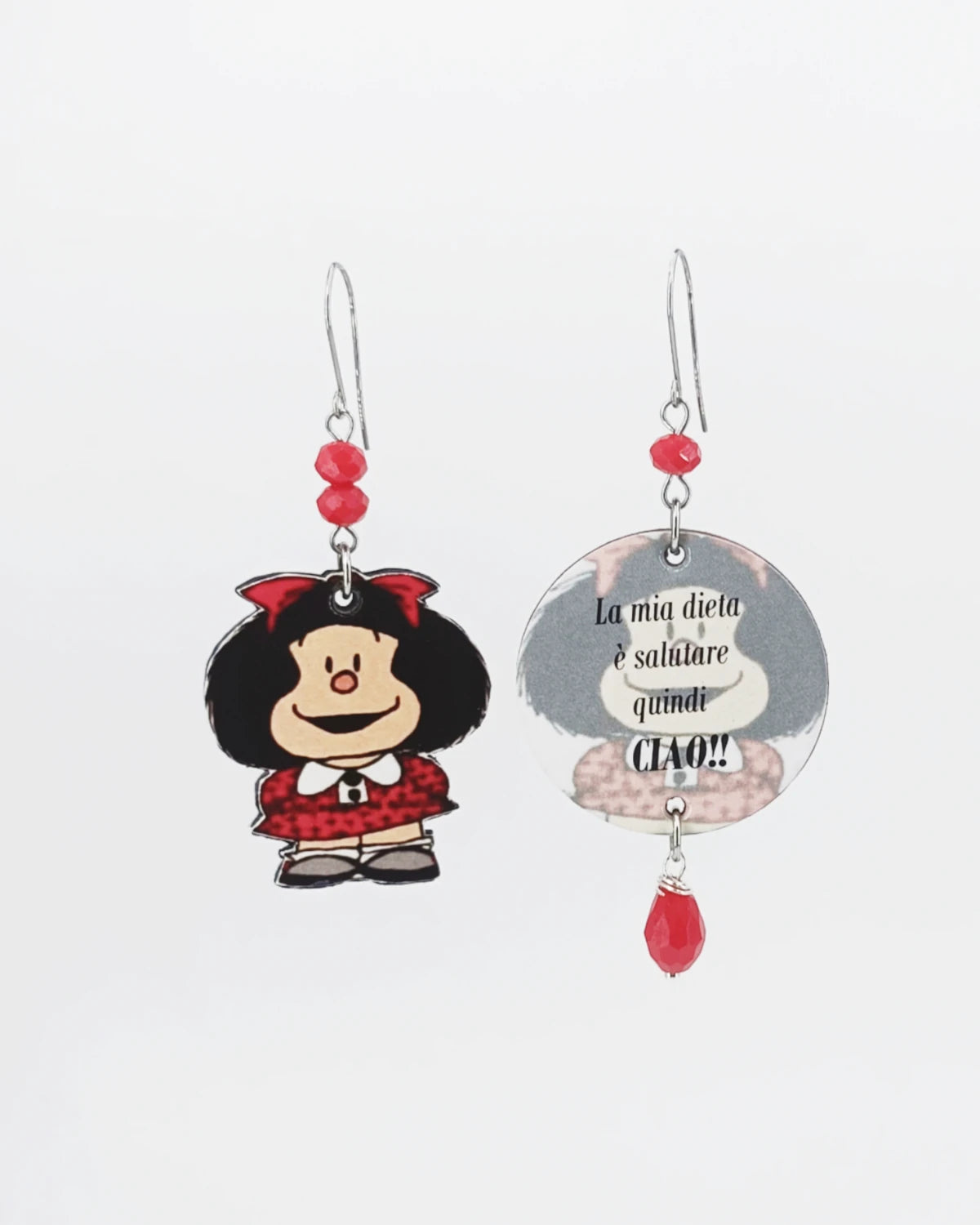 Orecchini di carta La mia dieta è salutare