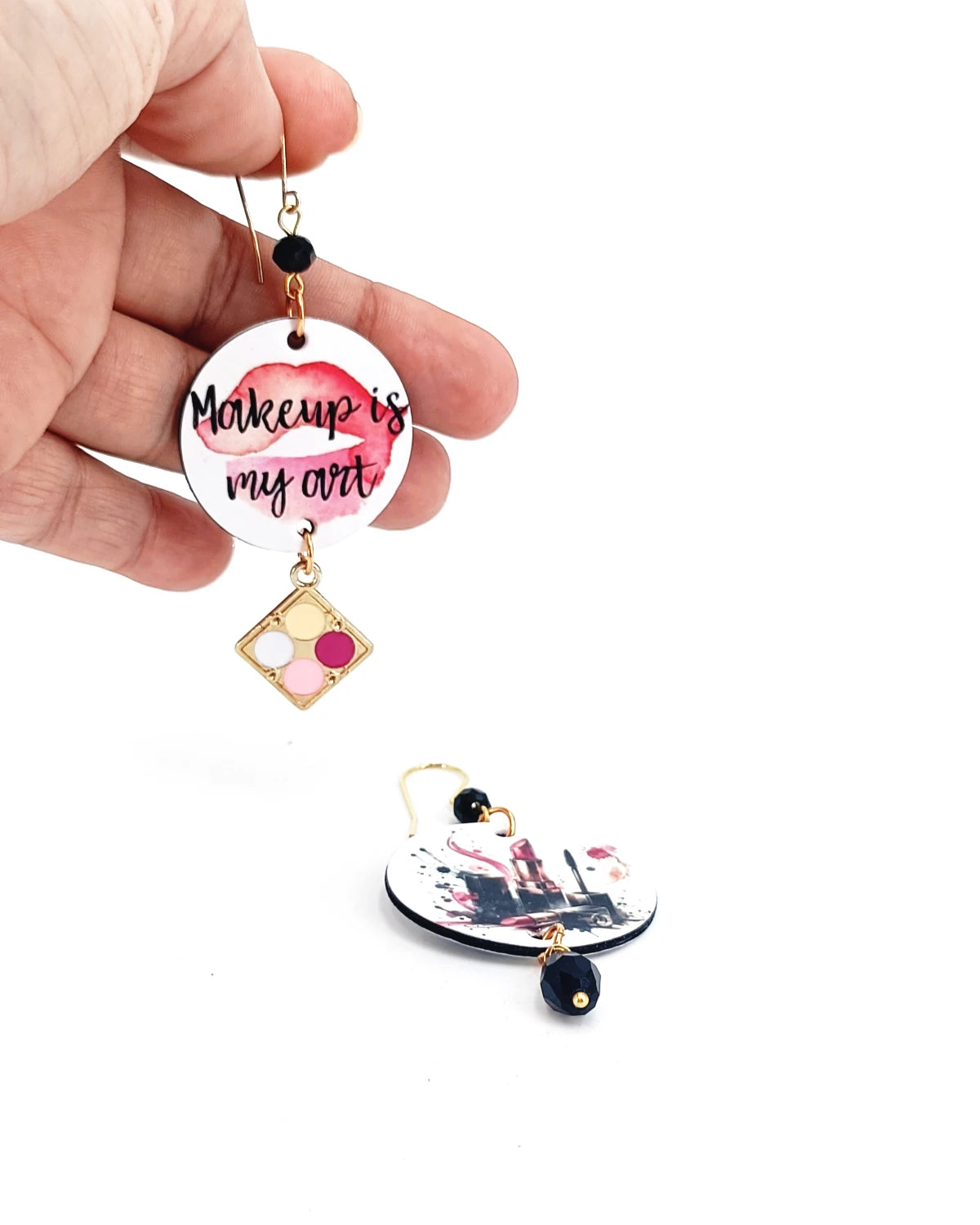 Orecchini di carta Make up