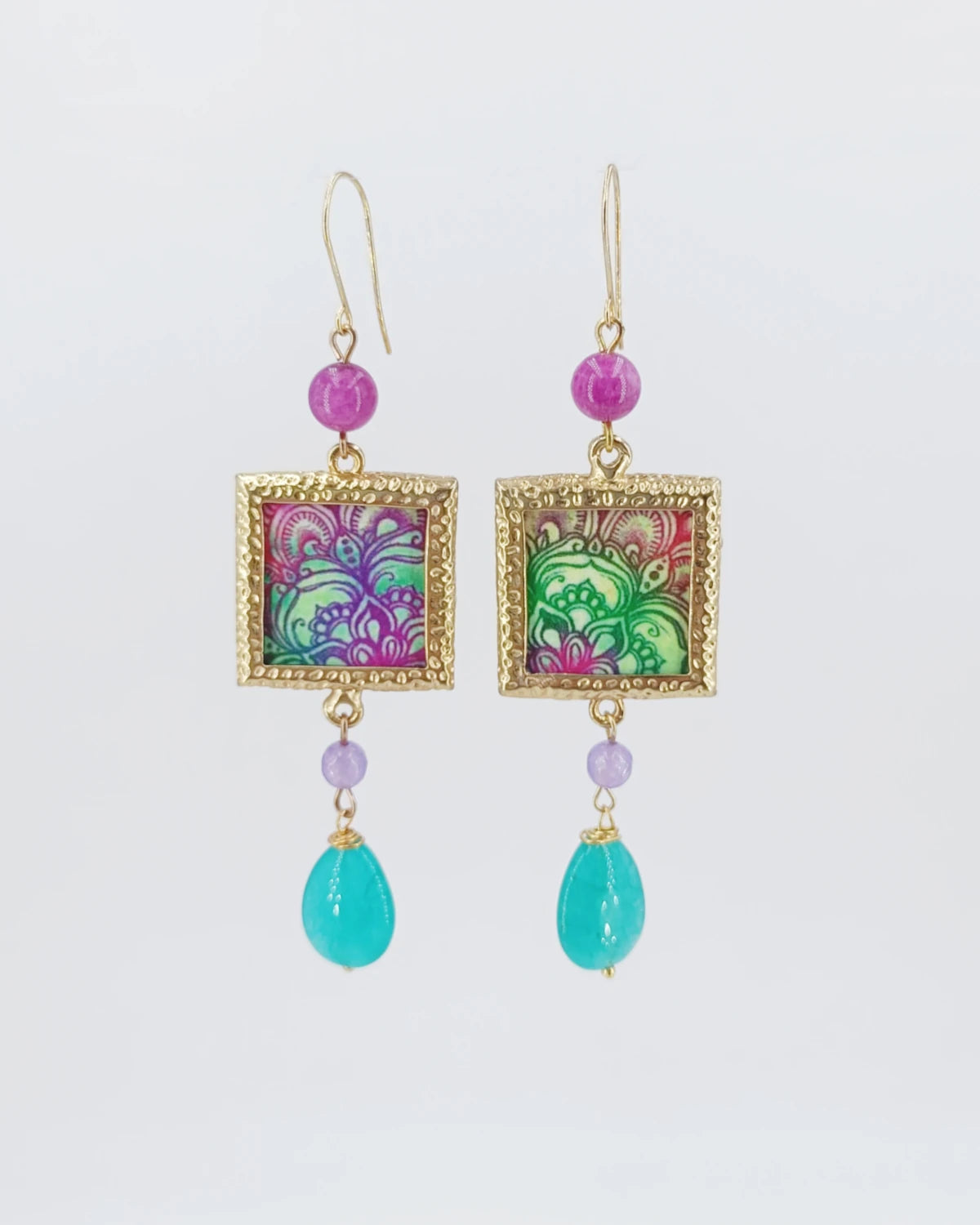 Orecchini di carta Mandala