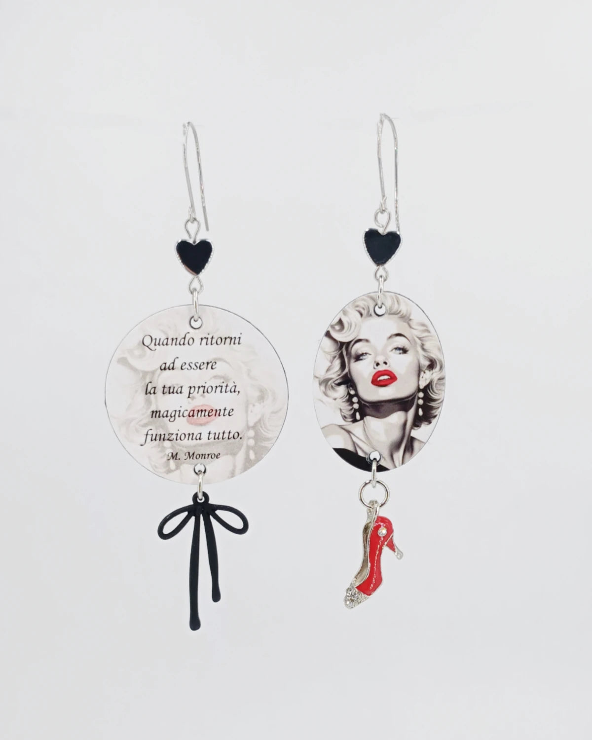 Orecchini di carta Marilyn Monroe