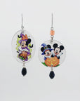 Orecchini di carta Minnie e Topolino halloween