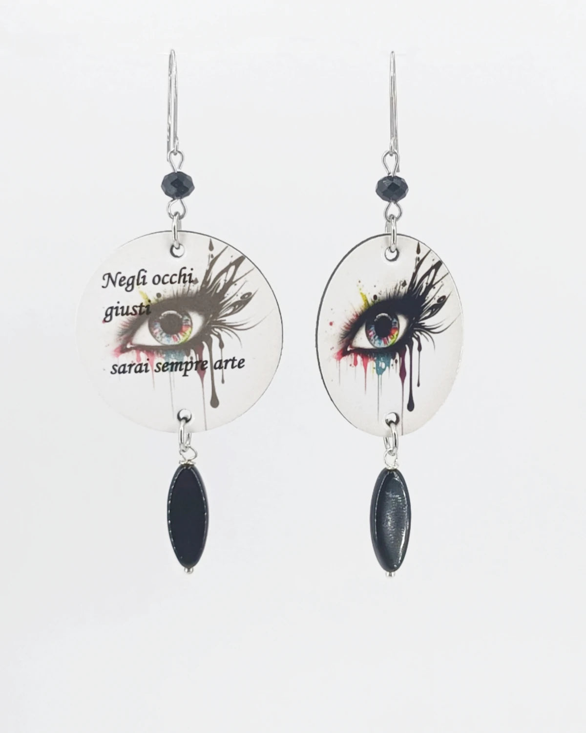 Orecchini di carta Negli occhi giusti sei arte