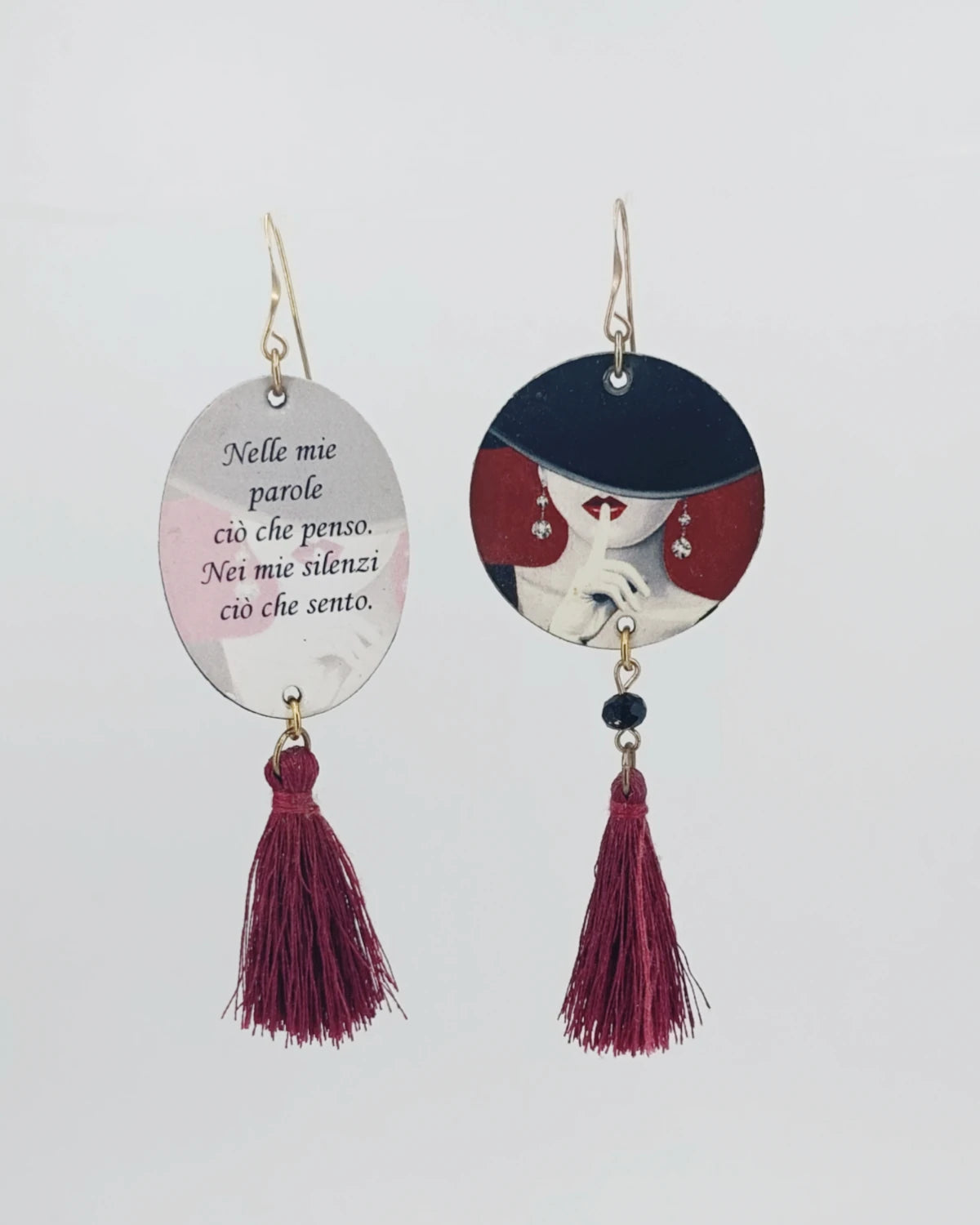 Orecchini di carta Nei miei silenzi