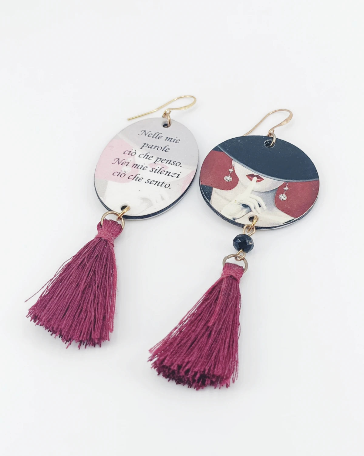 Orecchini di carta Nei miei silenzi appoggiati