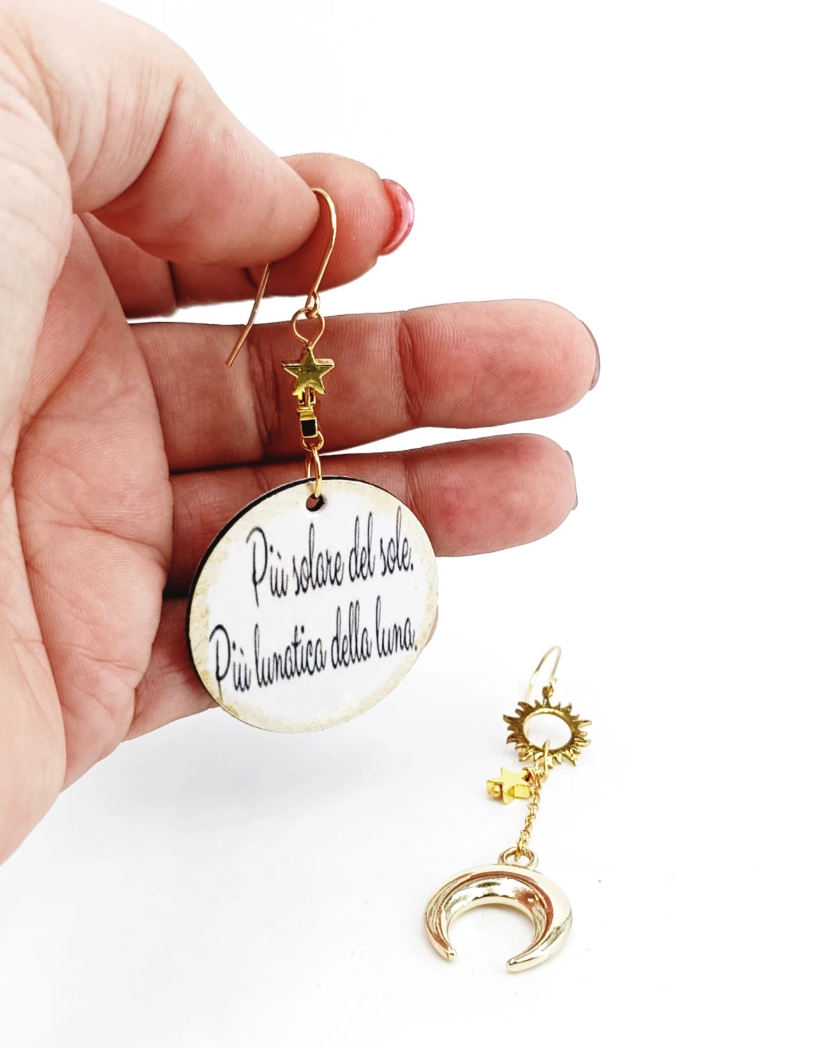Orecchini di carta Più solare del sole