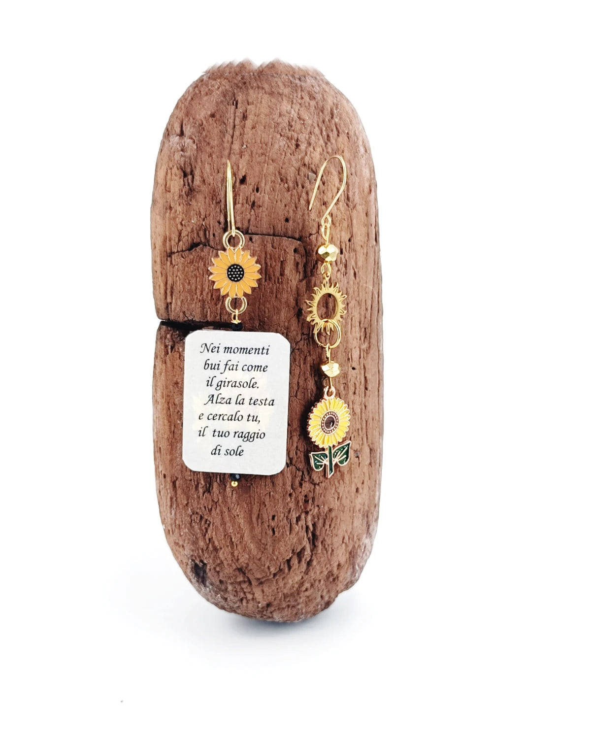 Orecchini di carta Prendi esempio dal girasole