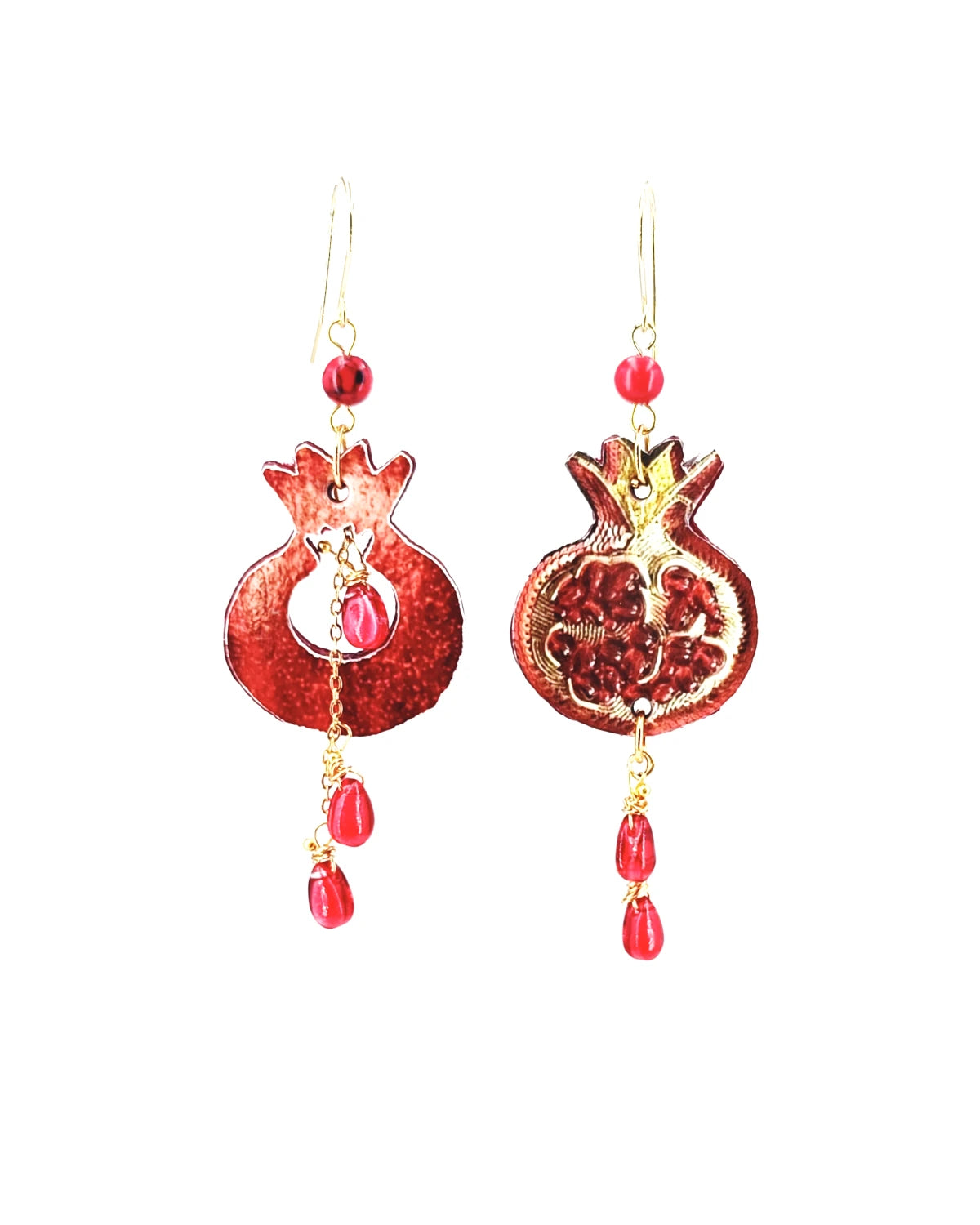 Orecchini di carta Rosso melograno