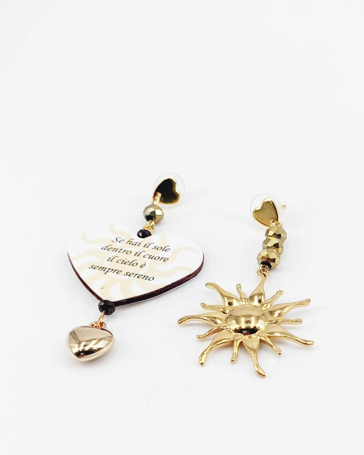 Orecchini di carta Se hai il sole dentro il cuore