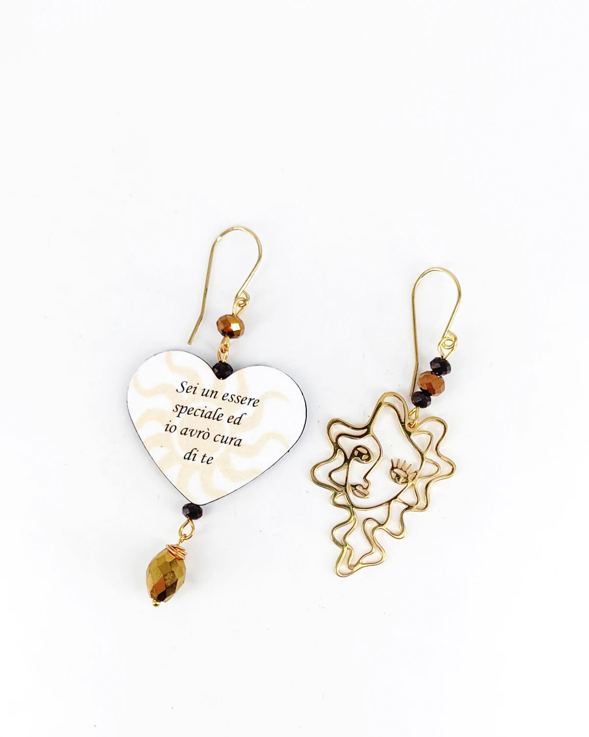 Orecchini di carta Sei un essere speciale