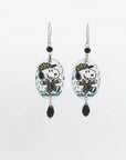 Orecchini di carta Snoopy animalier frontali