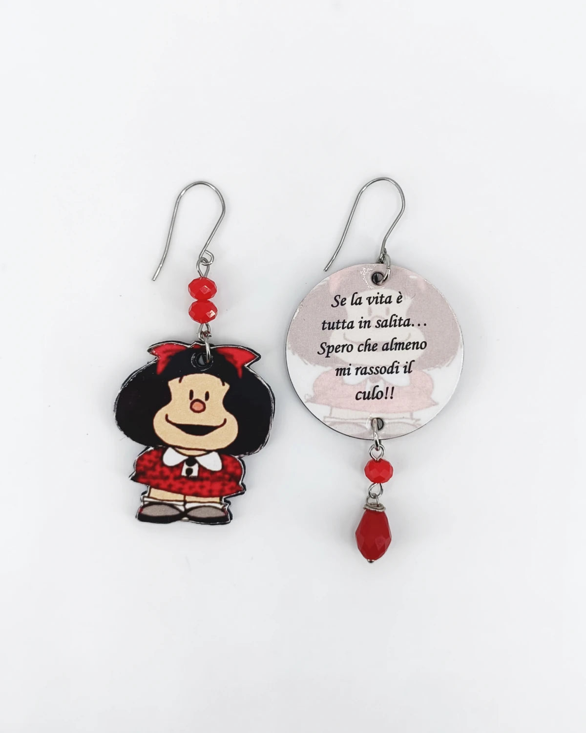 Orecchini di carta Spero mi rassodi il culo!