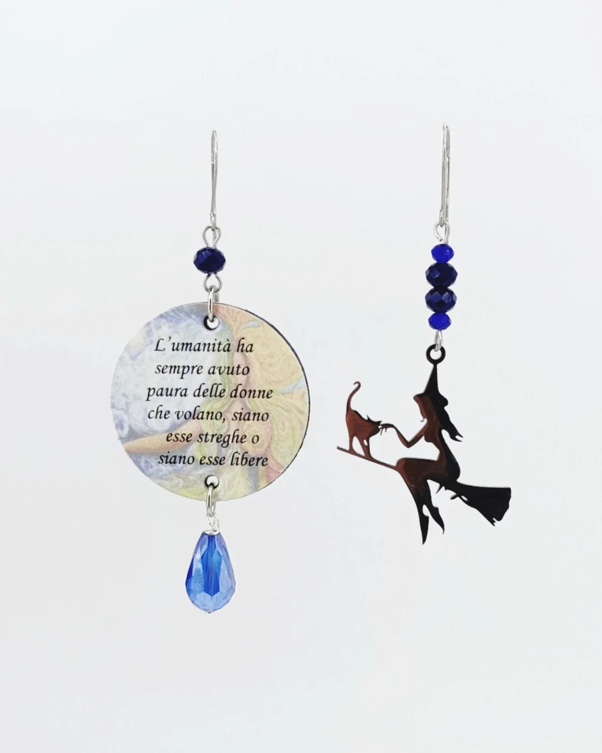 Orecchini di carta Streghe libere