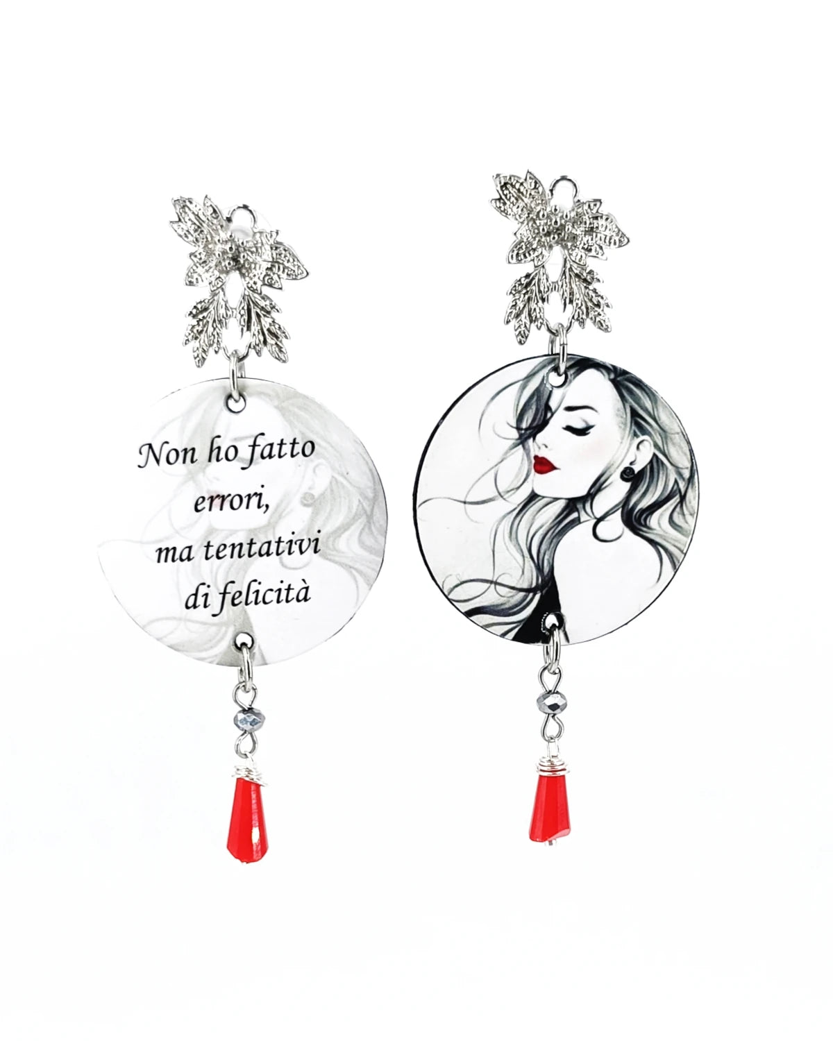 Orecchini di carta Tentativi di felicità
