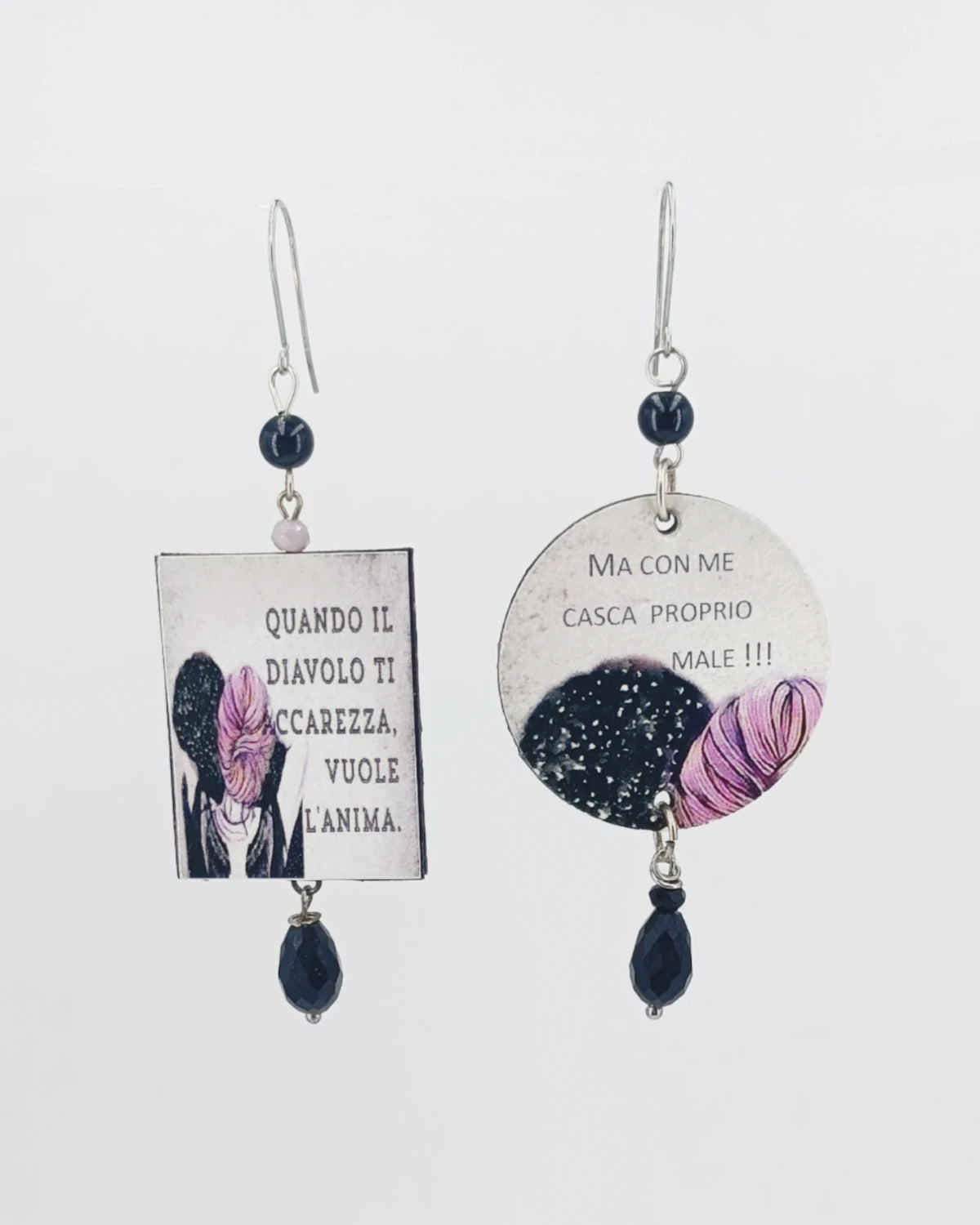 Orecchini di carta Troppo furba per il diavolo